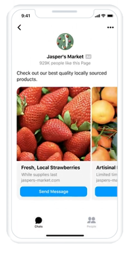 Facebook Ads - Formato chat messenger